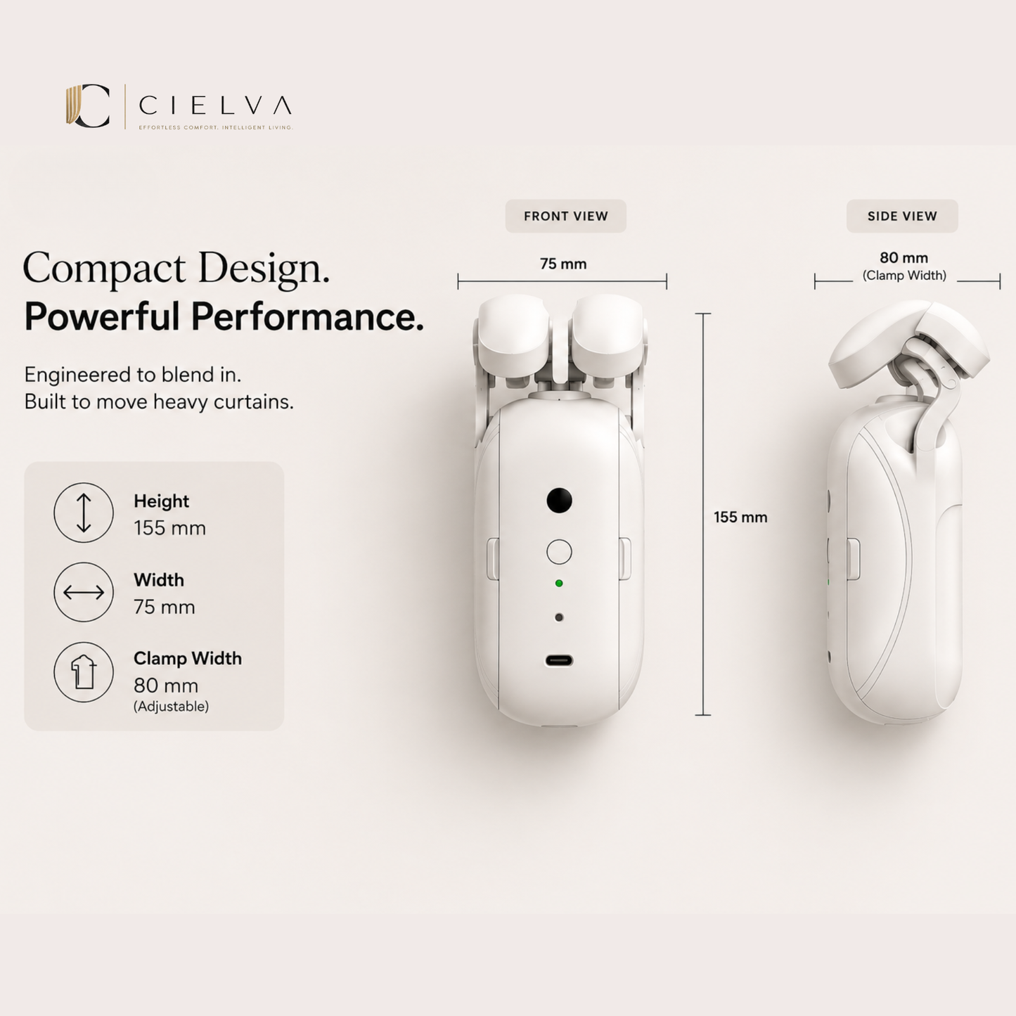 Cielva Glide - Smart Curtain Motor